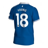 Everton Ashley Young #18 Domáci futbalový dres 2023-24 Krátky Rukáv